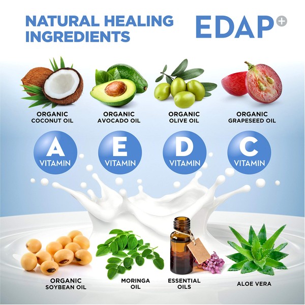 EDAP Skin Barrier & Repair Cream Strong base formula with Vitamin E, D, A and Panthenol (8oz)
