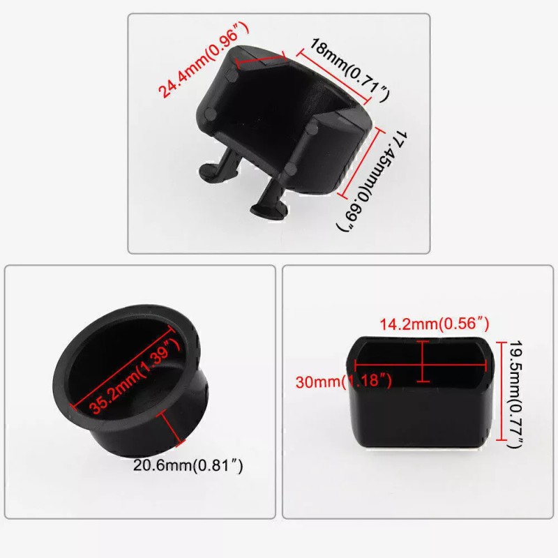 Geartronics 4x Tailgate Hinge Pivot Bushing Insert Kit for Ford