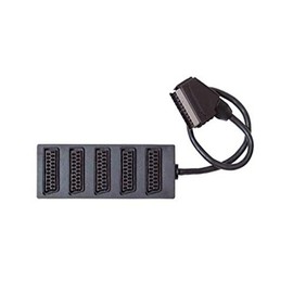Scart Splitter 5-Way Fully Connected Cable Splitter 0.5 m