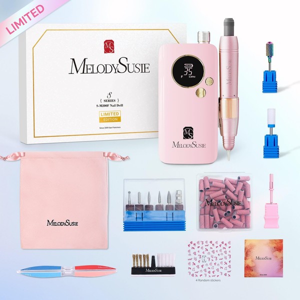 MelodySusie SM200F Plus Nail Drill Pink-Anniversary Edition