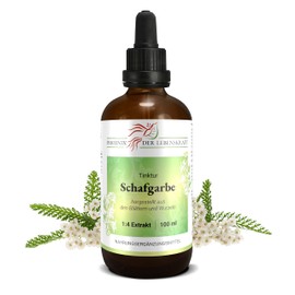 Yarrow Tincture, 100 ml, Achillea millefolium Drops (1:4 Extract), Premium Quality, Made in Austria, Dietary Supplement, Vegan