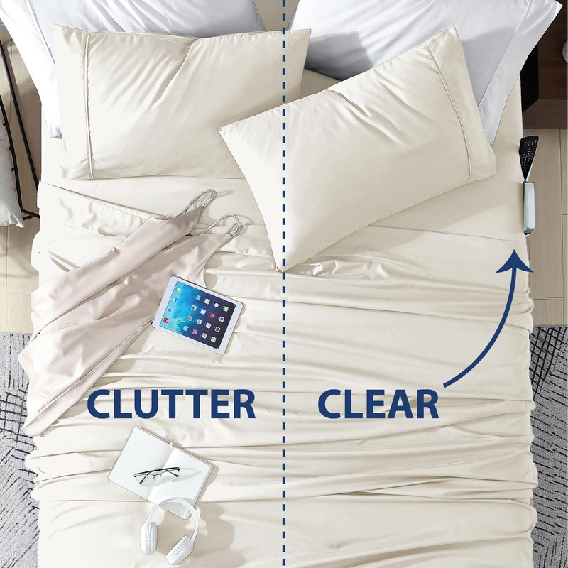 Swift Home Smart Sheets, Ultra Soft Brushed Microfiber 4-Piece Sheet