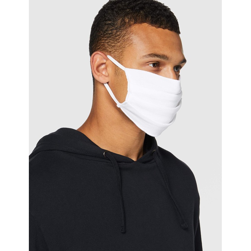 Oscar Apparels Mascherine Riutilizzabili, 100% Cotone BCI con Passante Elastico,