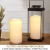 HOME MOST Pack of 2 Large Outdoor LED Pillar Candles