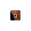 Freekiss Black Square Stud Earrings for Women, Chunky Gold Geometric