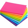 Eastern Wolf 8 Pads Lined Sticky Notes 4x6 in, Sticky