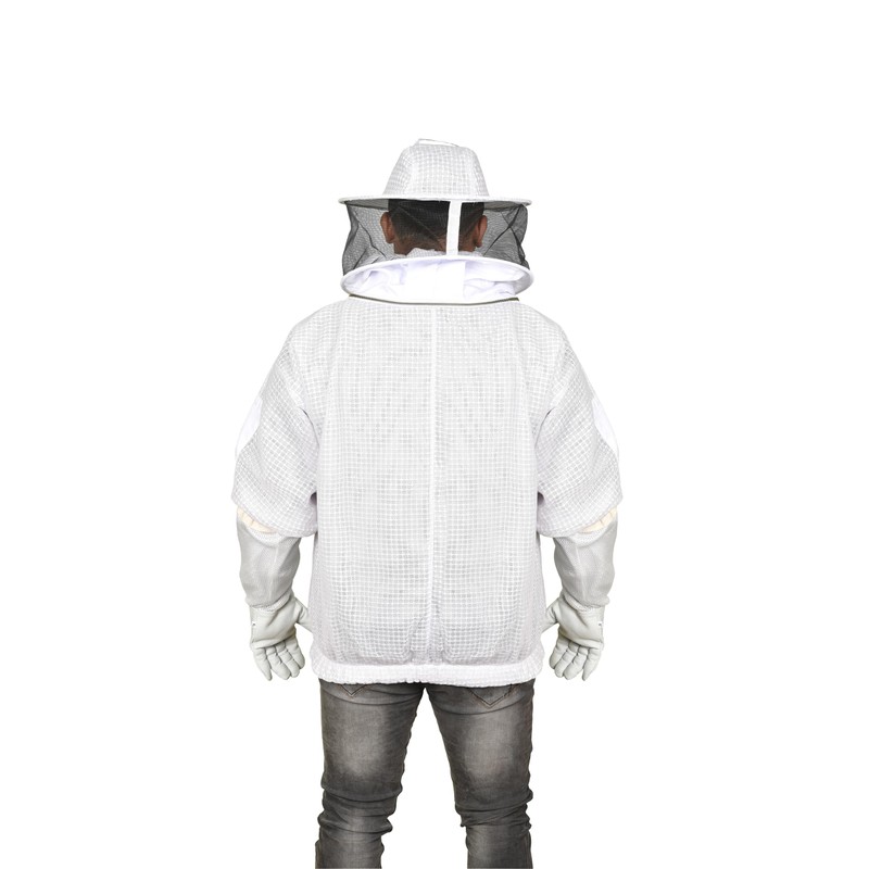 Fabee Impex 3 Layer Ventilated Beekeeping Jacket Round Veil Beekeeping