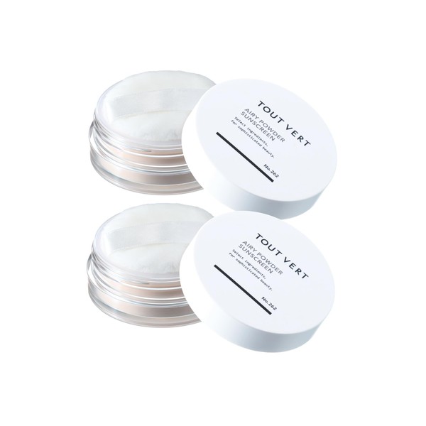 Touver Airy Powder Sunscreen, Set of 2 (1 Shimmer and