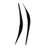 2PCS Headlight Eyebrows Left Right Quick Installation Racing Style Upgrade