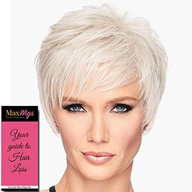 Short Shag Wig Color R435S+ Black Cherry - Hairdo Wigs 5.25" Short Feather Cut Slight Asymmetrical Fringe Tru2Life Heat Friendly Synthetic Basic Avg Cap Bundle MaxWigs Hairloss Booklet