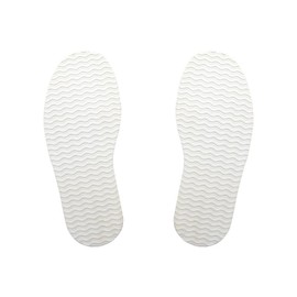 Lanito Shoe Sole Repair Sheet, Rubber Seat Sole, Slip Prevention, Shoe Repair Kit, Sole Protection, Anti-Slip Sheet, Patch, Shoe Repair Material, Ripples, Can Be Cut Freely, 1 Pair, Unisex, white