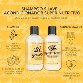 Bumble and Bumble Acondicionador de cabello súper rico para todos los días | Hidratante + Agrega brillo | Rizado, ondulado, liso | Con glicerina + aceite de aguacate
