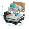 7 code Large Dish Drying Rack for Kitchen Counter, Detachable