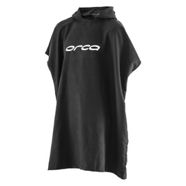 ORCA Hooded Poncho or Changing Robe Towel for Beach Watersports & Surfing - Changing Robe - Black - Lightweight - Unisex