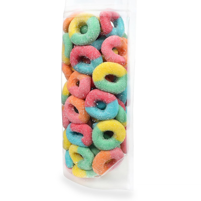 Smarty Stop Gummy Rings (Rainbow Color, 2 Pound (Pack Of