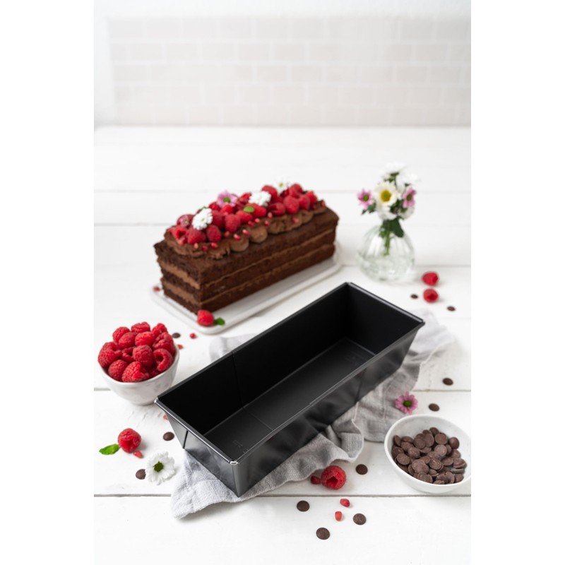 Zenker Perfect Black Extendable Loaf Tin, Adjustable Sheet Steel, 20-35