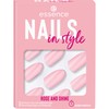 essence nails in style artificial fingernails, no. 14, pink, express