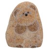 AB Tools Small Teddy Bear River Rock Hand Carved Stone