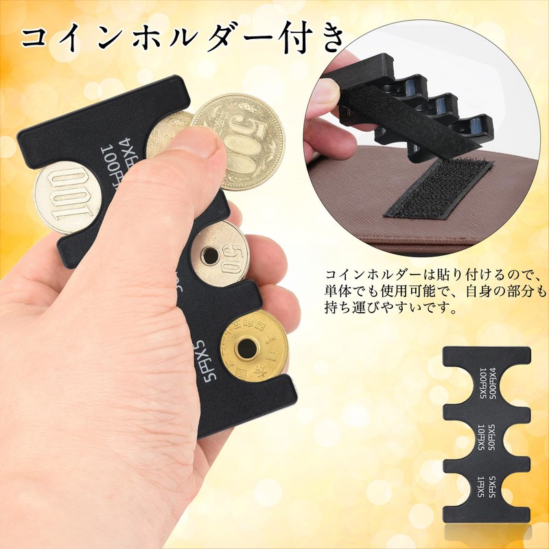 ANZOBEN Wallet, Trifold Coin Purse, Coin Holder, Men's, Small Coin
