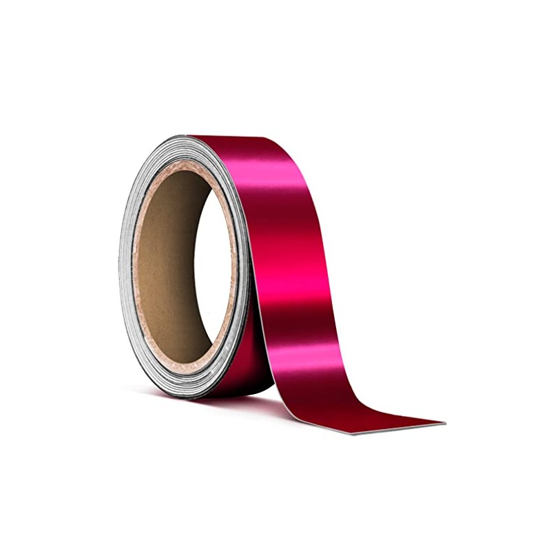 VViViD Satin Chrome Pink Air-Release Adhesive Vinyl Pinstripe Tape Roll