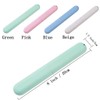 NEXCURIO 4 Pack Travel Toothbrush Case, Portable Breathable Toothbrush Holder