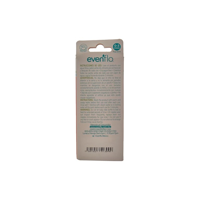 K Clark Biberón Evenflo Cuell Ancho Decor 5Ozn, 5 Oz
