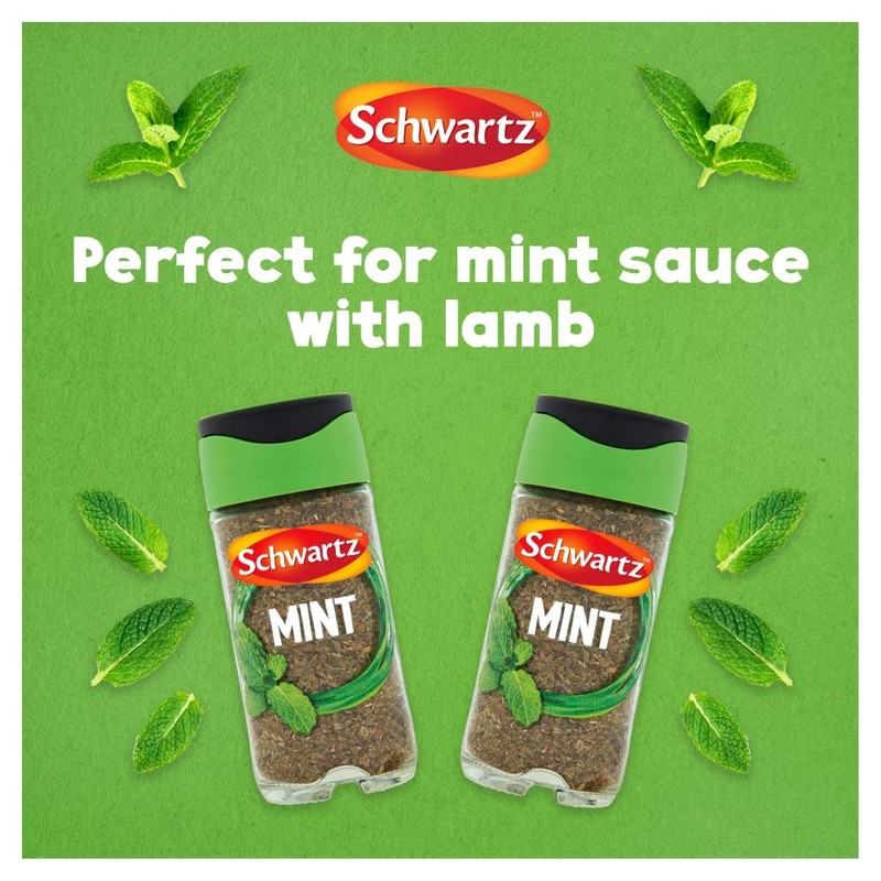 Schwartz Mint 9 G, Jar, Pack of 6, Fresh, Slightly