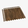 Forest Floor 3/8 Inch Thick Printed Foam Tiles, Premium Wood