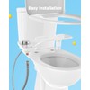 Ciays Toilet Bidet Non-Electric Bidet Toilet Attachment Dual Nozzles for