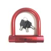 Top Aluminum U-Lock ALU-SS Red Bicycle Key Theft Security Heavy
