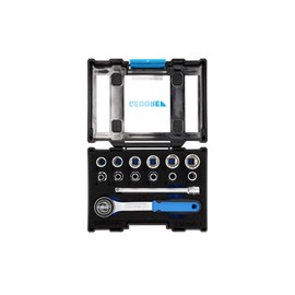 Gedore D 20 DMU-3 Socket Spanner Set; 1/4 Inch 13 Piece UD Profile 4-13 mm