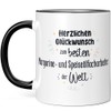 JUNIWORDS Tasse, Herzlichen Glückwunsch zum besten Margarine- und Speiseölfacharbeiter der