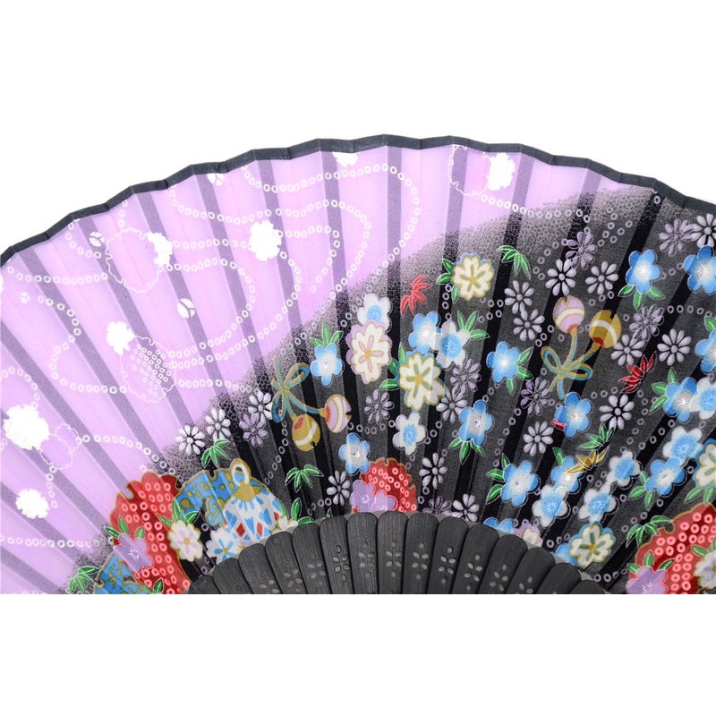 with a Fabric SleeveOMyTea Sakura Japanese/Chinese Hand Fan with Silk