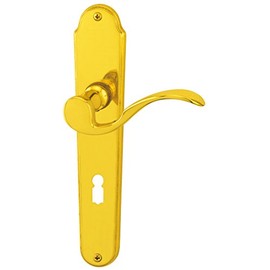 ALPERTEC Panda - Brass Polished Door Handle Set Door Fittings Door Handle for Internal Doors - 32212363