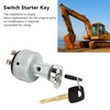 Ignition Switch 22B0611910 Replacement for Komatsu PC‑7 PC200‑7 PC120‑6 PC360‑7