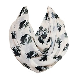 Etwoa Cavalier King Charles Spaniel Infinity Scarf Circle Scarf