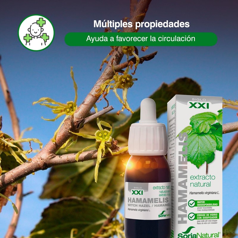 Soria Natural Extrait Fluide Glycerine Hamamelis XXI 50ml