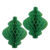 Eid Mubarak Ramadan Honeycomb Paper Lantern Hanging Decorations - Green