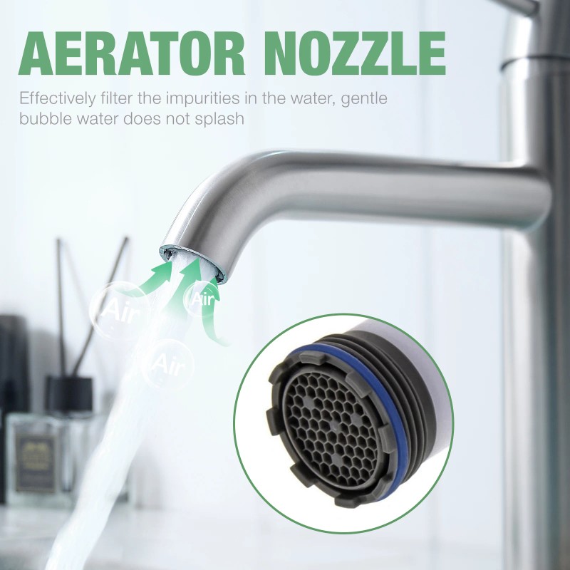 Modern Luxury Brushed Nickel 304 Stainless Steel Single-Hole Mounted Water