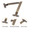 sourcing map 2 Pcs Lid Folding Support Hinges, Iron 180