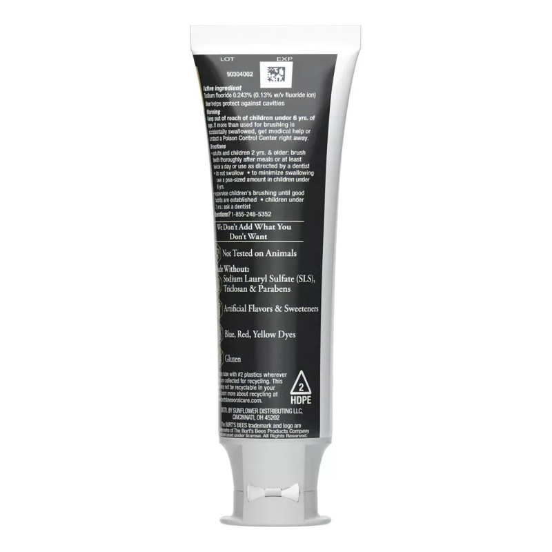 Burt's Bees Toothpaste Charcoal & Whitening