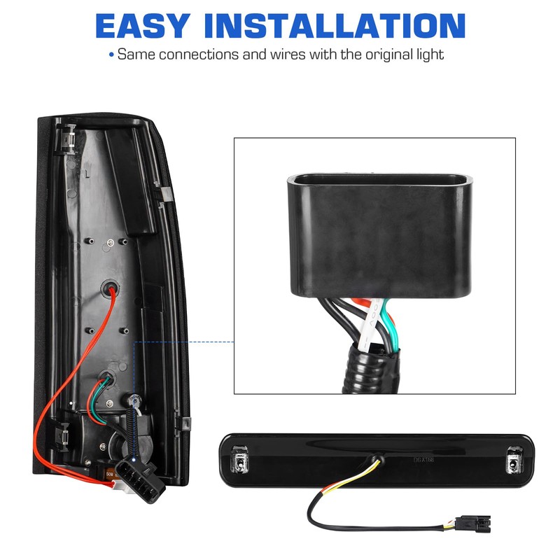 Tail Light +3rd Third Brake Cargo Lamp Fit for Chevy