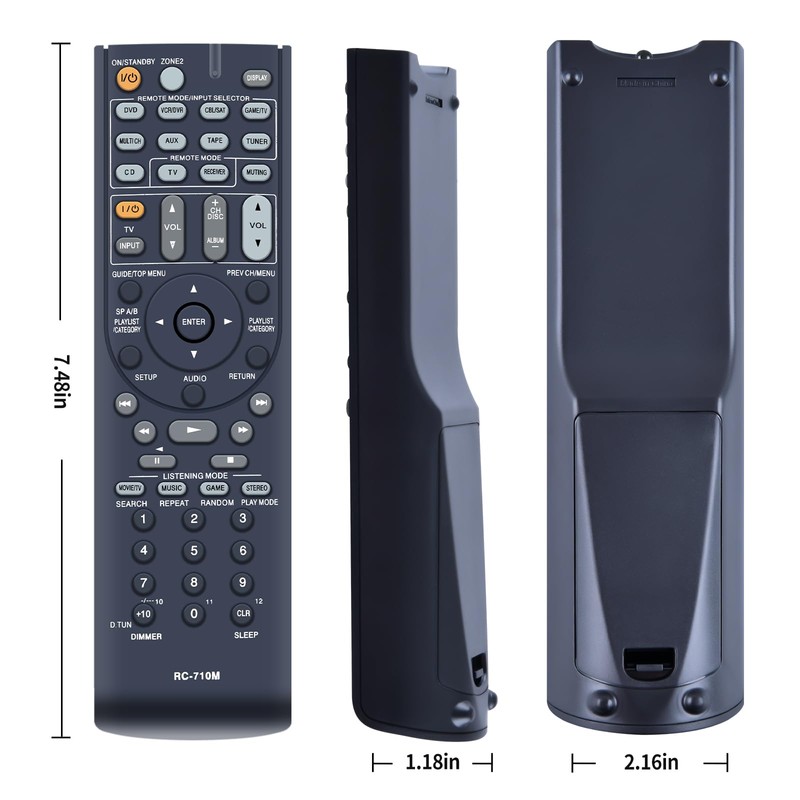 RC-710M RC710M New Replace Remote Control fit for Onkyo AV