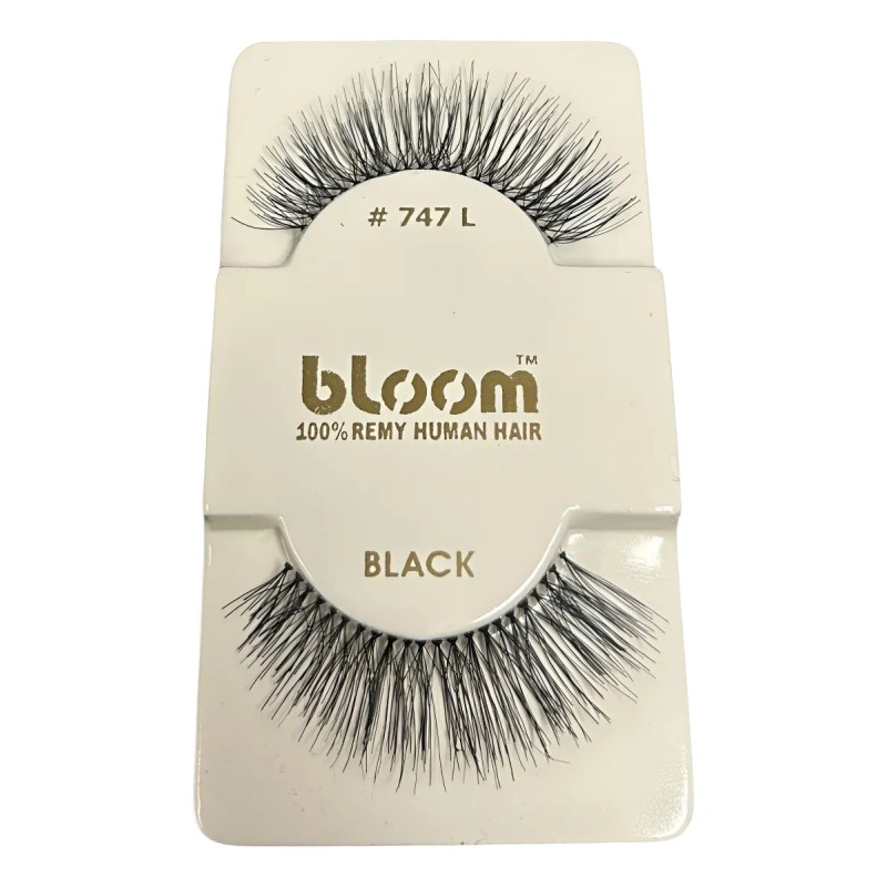 12 Pestañas Tira Bloom 100% Natural Modelo #747 A Elegir