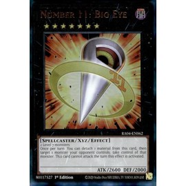 Number 11: Big Eye (Ultimate Rare) - RA04-EN062 - Ultimate Rare - 1st Edition