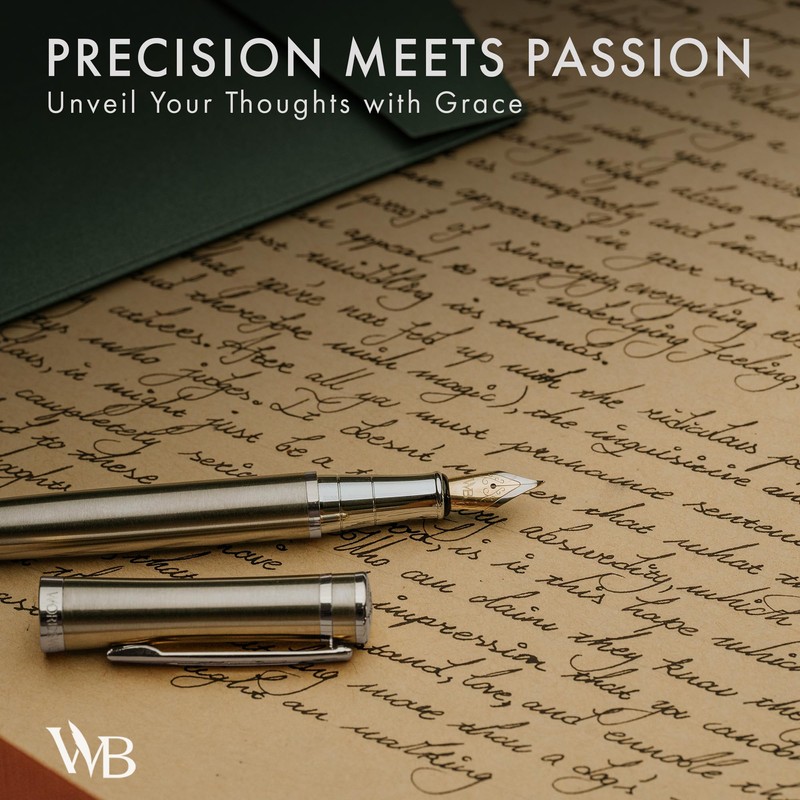 Wordsworth & Black Fountain Pen Gift Set, Includes Bottle, 6