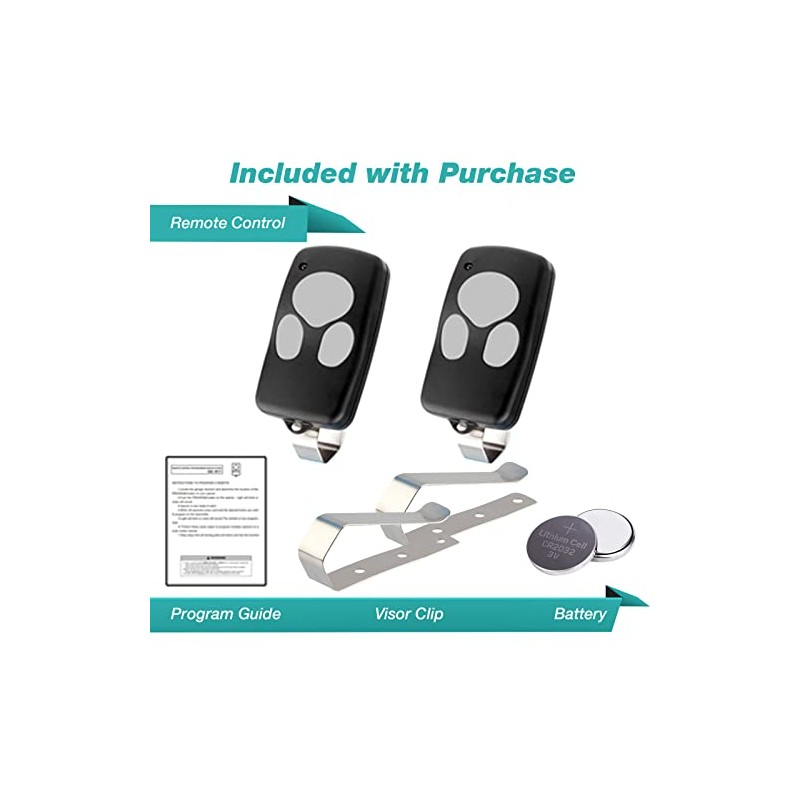 2 Garage Door Remotes for Wayne Dalton (372310 3973C 300643