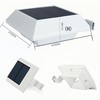 HOSHINE(2 Pack) Solar Powered Gutter Lights Security Light Outdoor Solar