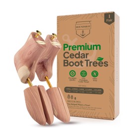HOUNDSBAY Boot Trees, Cedar Boot Tree for Men, Shoe Tree for Boots, Boot Stretcher & Shaper (Pack of 1)