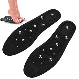 Semme Plantillas de masaje con imán, almohadillas de confort para imán de 1 par para hombre/mujer con almohadillas de zapato de masaje con pie de piedra magnética S